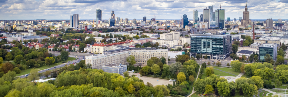 Zdjęcie panoramy Warszawy